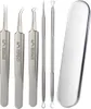 INF Kit di rimozione dell'acne in acciaio inox - 5 pezzi Anteprima dell’immagine prodotto 1