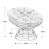 Ergonomischer Papasan Sessel mit 360° Drehfunktion, Indoor Produktbild-Vorschau 5