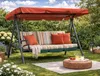 Hollywoodschaukel Dachbezug 200 x 145 cm Rotorange Produktbild-Vorschau 3