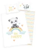 Detská posteľná bielizeň Panda Rainbow 100x135cm 40x60cm Náhľad obrázku produktu 1