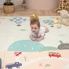 KiddyMoon Play Mat Baby Mat Oboustranná prolézací podložka Náhled obrázku produktu 10