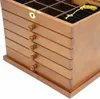 šestivrstvá šperkovnice Šperkovnice se zrcadlem Úložný box Náhled obrázku produktu 7