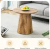 Runder Couchtisch 50 cm, Naturholzoptik, MDF, Produktbild-Vorschau 8