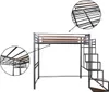 Lit mezzanine en métal avec escalier "LENA" - 140 x 190 cm Voir les images du produit 4