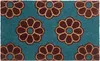 BELIANI Fußmatte Blau Kokosfaser 45 x 75 cm Rechteckig Produktbild-Vorschau 1