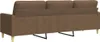 vidaXL 3-Sitzer-Sofa Braun 210 cm Stoff Produktbild-Vorschau 6