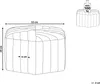 BELIANI Pouf Sitzhocker Grau Samtstoff 100% Polyester Produktbild-Vorschau 3