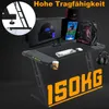 TWOLIIN Table de jeu avec LED - 140x60x74cm Bureau de jeu Voir les images du produit 7