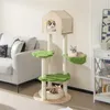COSTWAY Arbre à chat 139cm, Arbre à chat multicouche avec Voir les images du produit 2