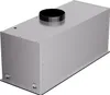 A stainless steel range hood box with a black circular vent on top, isolated on a white background. Náhľad obrázku produktu