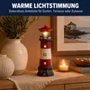 Solar-Leuchtturm-Dekoration für außen, 360° drehbar, 38 cm, Produktbild-Vorschau 4