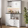 Armoire de cuisine Flieks avec éclairage LED, prises Voir les images du produit 3