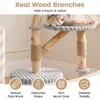 COSTWAY: Árbol para gatos de madera natural con cueva, 105 Vista previa de la imagen del producto 4