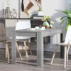 vidaXL Jídelní stůl Grey Sonoma 140x74,5x76 cm odvozený Náhled obrázku produktu 5