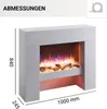Cheminée électrique sur pied BALDERIA Naran – Puissance de Voir les images du produit 8