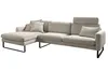 KAWOLA Sofa RICARDA Ecksofa Cord steingrau Recamiere links Produktbild-Vorschau 4