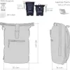 Rucksack Plane Time Bag Evo 24 L Kurierrucksack Roll-Top Produktbild-Vorschau 14