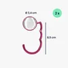 kwmobile Taschenhalter für Tisch - 2x Handtaschenhalter für Produktbild-Vorschau 6