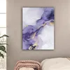 MuchoWow® - Leinwandbilder - Lila - Modern - Marmor - Produktbild-Vorschau 2