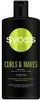 A black bottle of Syoss Curls & Waves shampoo. Podgląd zdjęcia produktu