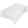 Tischdecke Lace Vinyl Häkelspitze Blumen Weiß Robust Produktbild-Vorschau 2