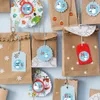 24 Adventskalender Zahlen Aufkleber Eisbären - rund 4 cm Ø Produktbild-Vorschau 4
