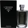 A black box and a clear glass bottle of Prada L'Homme Eau de Toilette for men. Náhľad obrázku produktu