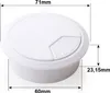 set di 2 passacavi da scrivania 60 mm - colore [bianco] - Anteprima dell’immagine prodotto 2