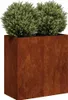 vidaXL Fioriera Rusty 80x40x80 cm Acciaio resistente alle Anteprima dell’immagine prodotto 3