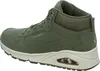 Side view of a green Skechers sneaker. Voir les images du produit