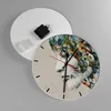 Wanduhr - Rund - Glasuhr - Gesicht Frau - 30x30cm - Produktbild-Vorschau 2