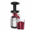 A juicer is shown with juice being dispensed into a glass. Náhled obrázku produktu