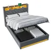 MODFU Jugendbett 140×190 mit LED-Kopfteil und Produktbild-Vorschau 9