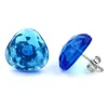 Ohrstecker Ohrring 14mm Dreieck blau-transparent gehämmert Produktbild-Vorschau 6