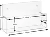 Wandprospekthalter DIN A6 Querformat Acrylglas Wandmontage Produktbild-Vorschau 4