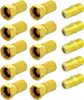 F-Stecker 6,5-7 mm + F-Doppelbuchse Vergoldet Kupplung Sat Produktbild-Vorschau 1