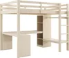 Lit mezzanine 140 x 200 cm avec étagères multifonctions et Voir les images du produit 7
