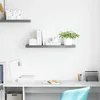 vidaXL Závěsná police Grey 80x23,5x3,8 cm MDF Náhled obrázku produktu 3