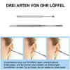 COOL-I® Edelstahl Ohrenreiniger Set 6-teilig – 6-in-1 Produktbild-Vorschau 3