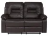 BELIANI Sofa Braun Kunstleder 2-Sitzer Relaxfunktion Retro Produktbild-Vorschau 7