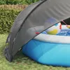 dôme de piscine vidaXL noir 430 x 430 x 210 cm Voir les images du produit 5