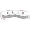 5-tlg. Garten-Lounge-Set mit Kissen Poly Rattan Schwarz Produktbild-Vorschau 6