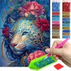 ARTULIO Diamond Painting Set - Bunter Gepard mit roten Produktbild-Vorschau 1