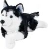 Sibirischer Husky Kuscheltier liegend schwarz/weiß 38 cm Produktbild-Vorschau 1