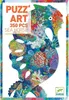 The image shows the packaging of a Djeco Puzz'art Sea Horse jigsaw puzzle. Voir les images du produit