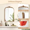 COSTWAY Barokowe lustro złote, 51 x 76 cm, łukowe lustro Podgląd zdjęcia produktu 4