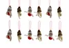 12 Stück Weihnachtswichtel Christbaumschmuck Rot Gold Produktbild-Vorschau 2