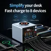 [GaN Tech] WLX-F4 PD100W – Stacja ładowania biurkowa z 8 Podgląd zdjęcia produktu 3