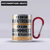 Trendation - Elektriker Edelstahl Tasse Karabiner Spruch Produktbild-Vorschau 2