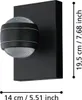 EGLO Applique murale d'extérieur LED Sesimba 2×3,7 W noir Voir les images du produit 6